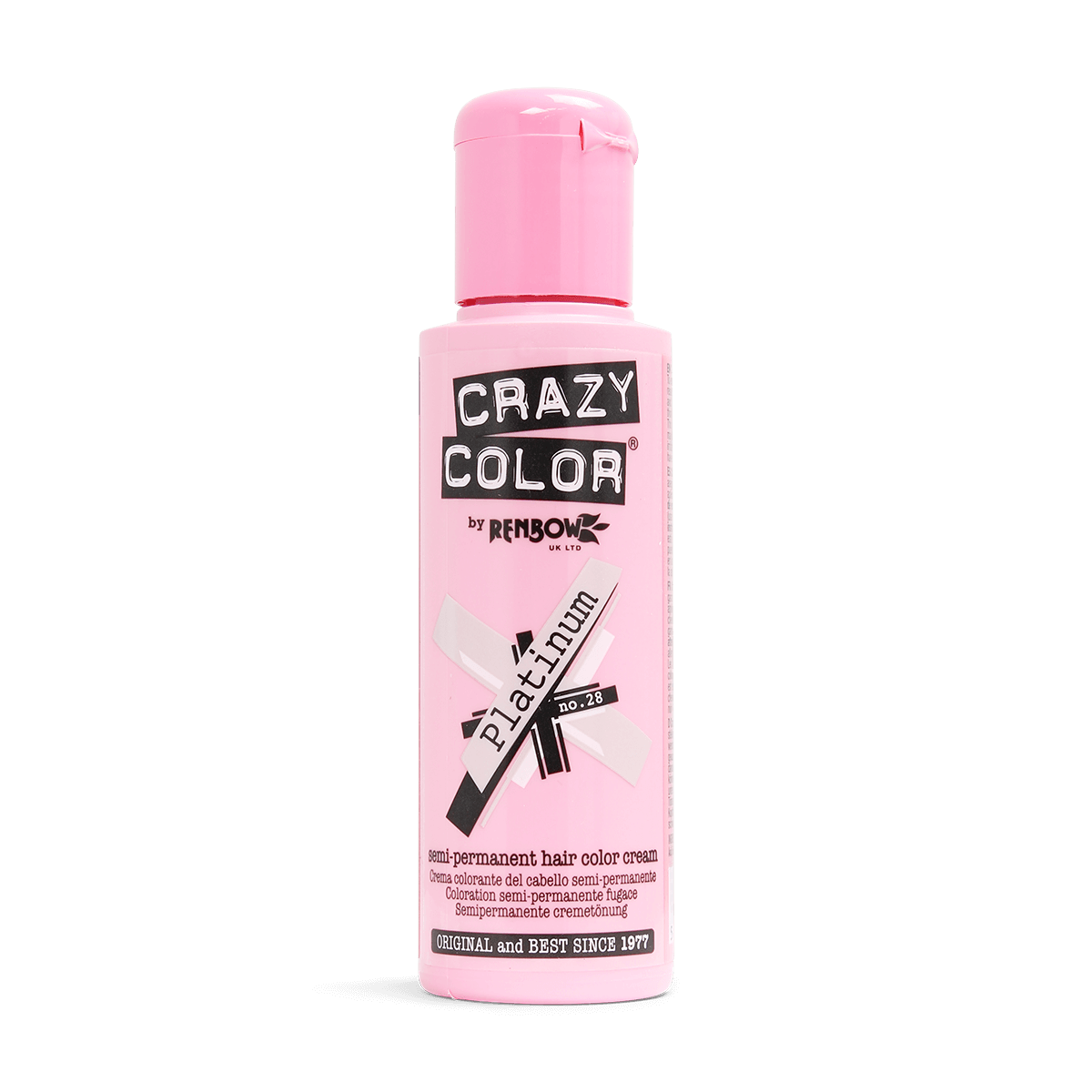 Renbow Crazy Color No.28 Platinum Semi-Permanent Cream 100ml