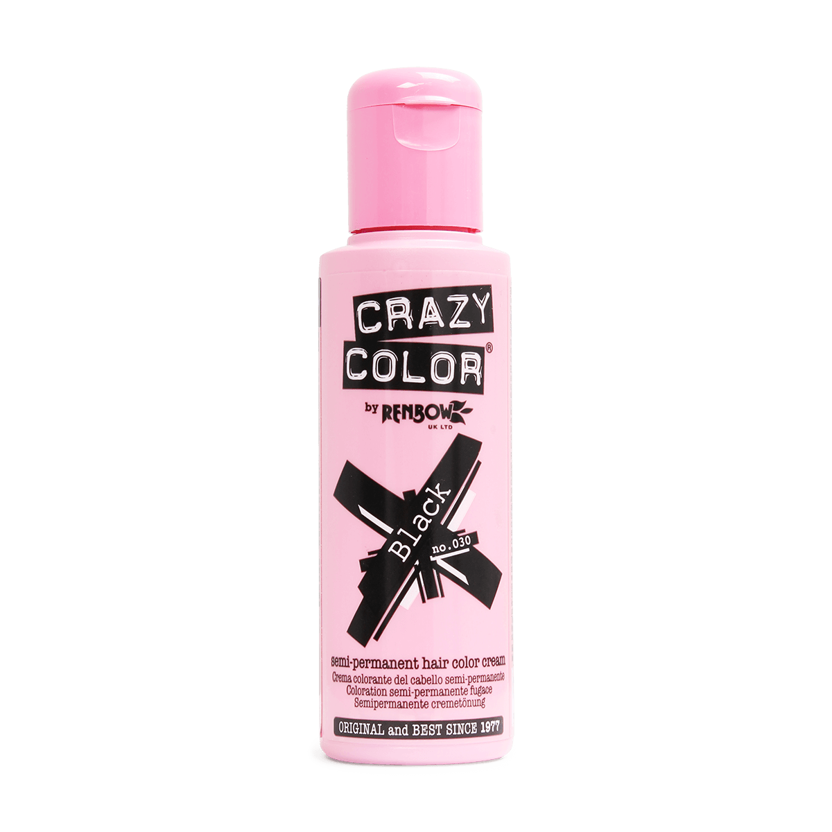 Renbow Crazy Color No.30 Black Semi-Permanent Cream 100ml