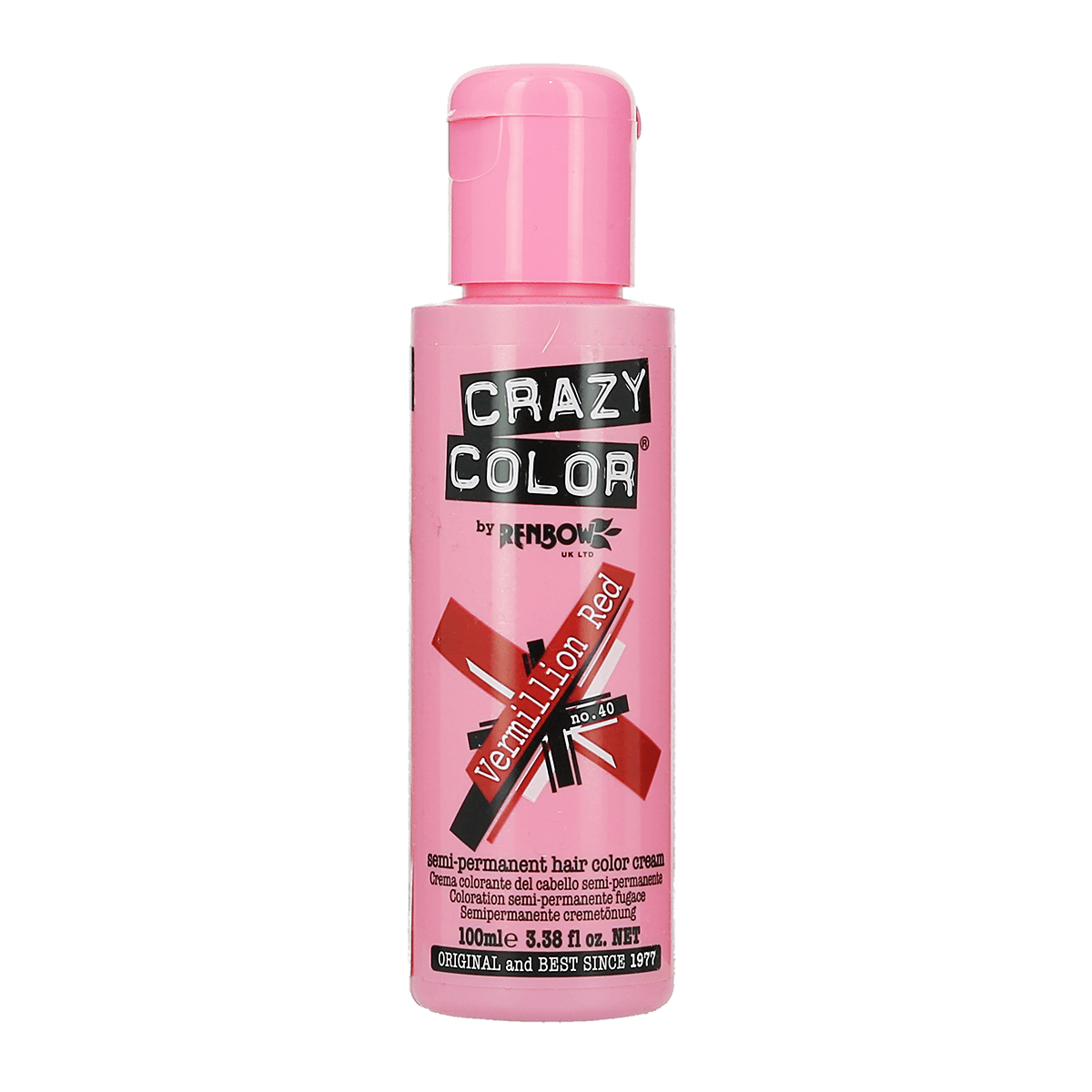 Renbow Crazy Color No.40 Vermillion Red Semi-Permanent Cream 100ml