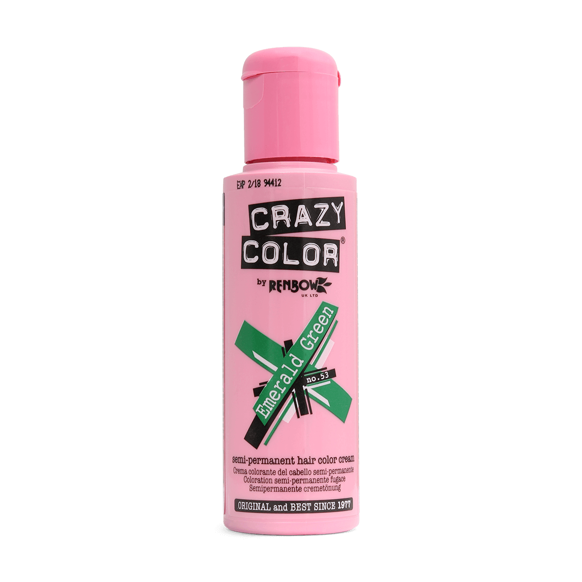 Renbow Crazy Color No.53 Emerald Green Semi-Permanent Cream 100ml