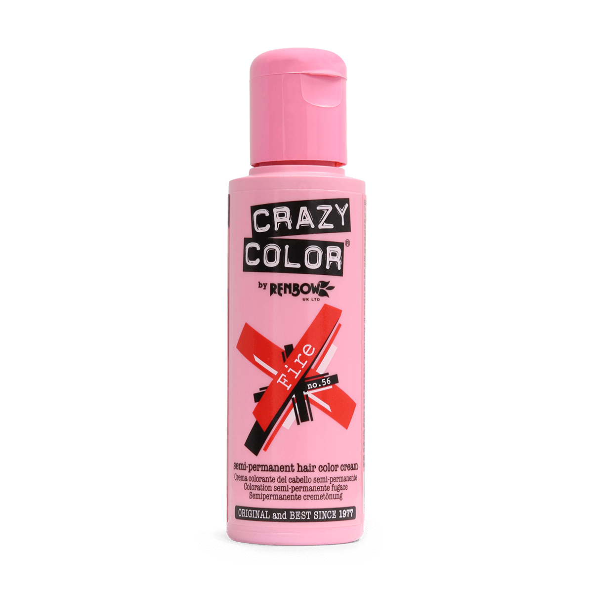 Renbow Crazy Color No.56 Fire Semi-Permanent Cream 100ml