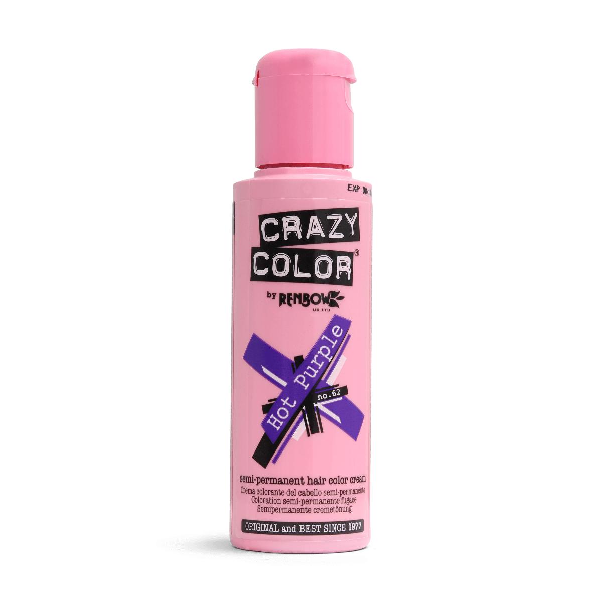 Renbow Crazy Color No.62 Hot Purple Semi-Permanent Cream 100ml