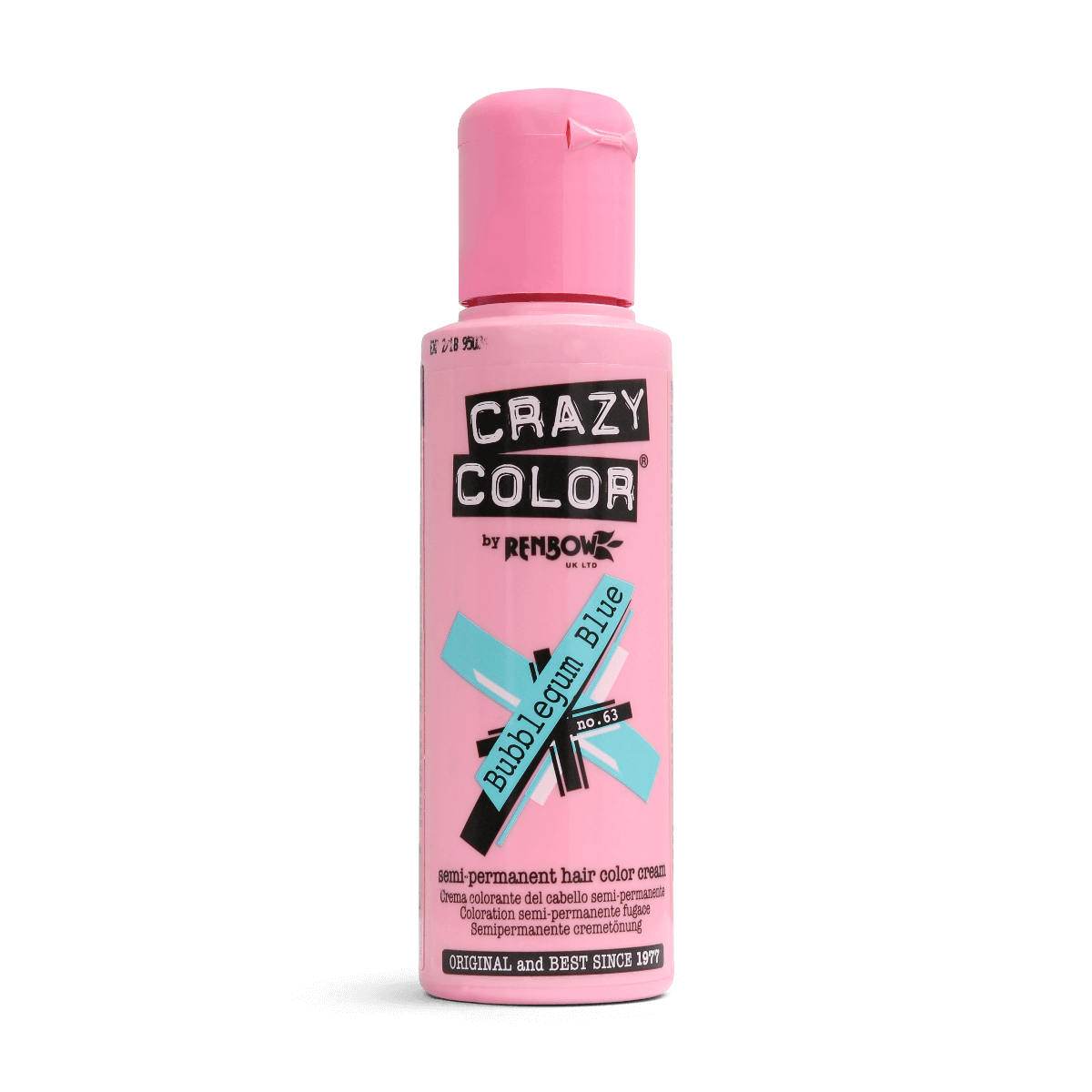 Renbow Crazy Color No.63 Bubblegum Blue Semi-Permanent Cream 100ml