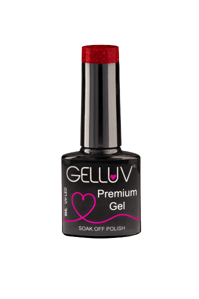 Gelluv Ruby Queen Winter Rose Collection Gel Polish Step 3 8ml