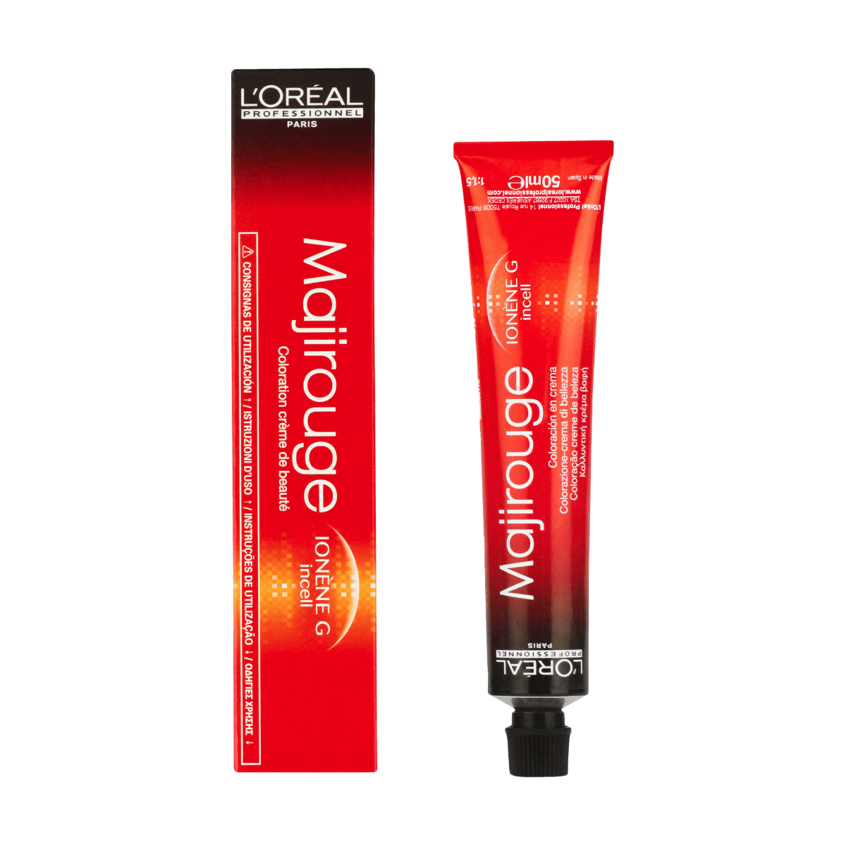 LOreal Professionnel Majirouge 5.60 Light Red Brown 50ml