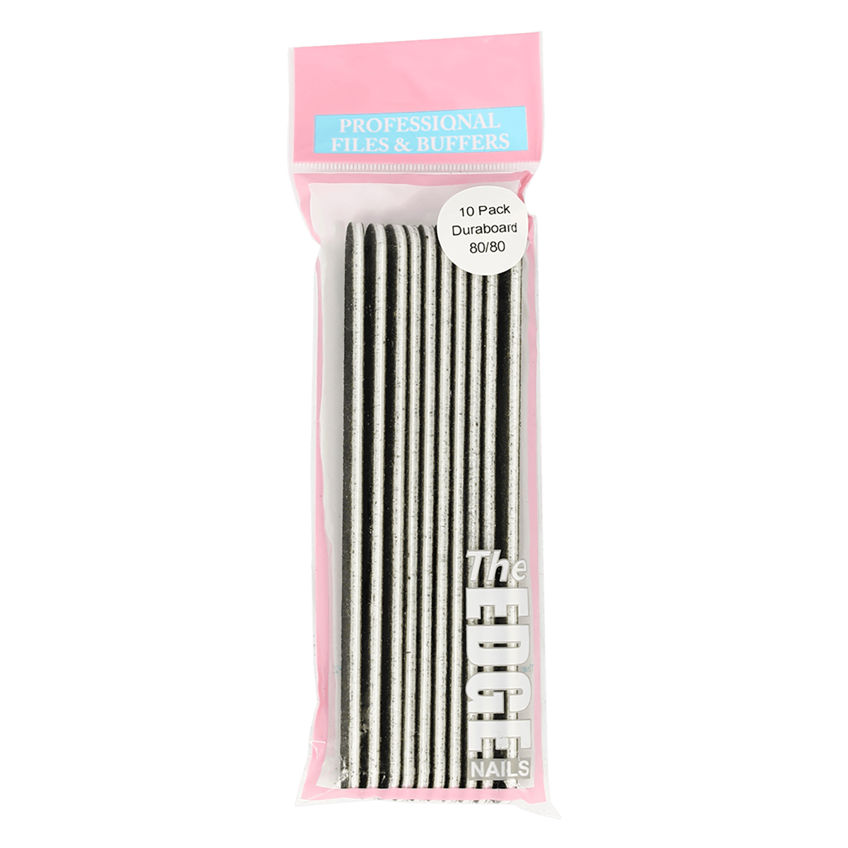 The Edge Nails Duraboard 80/80 File 10 Pack