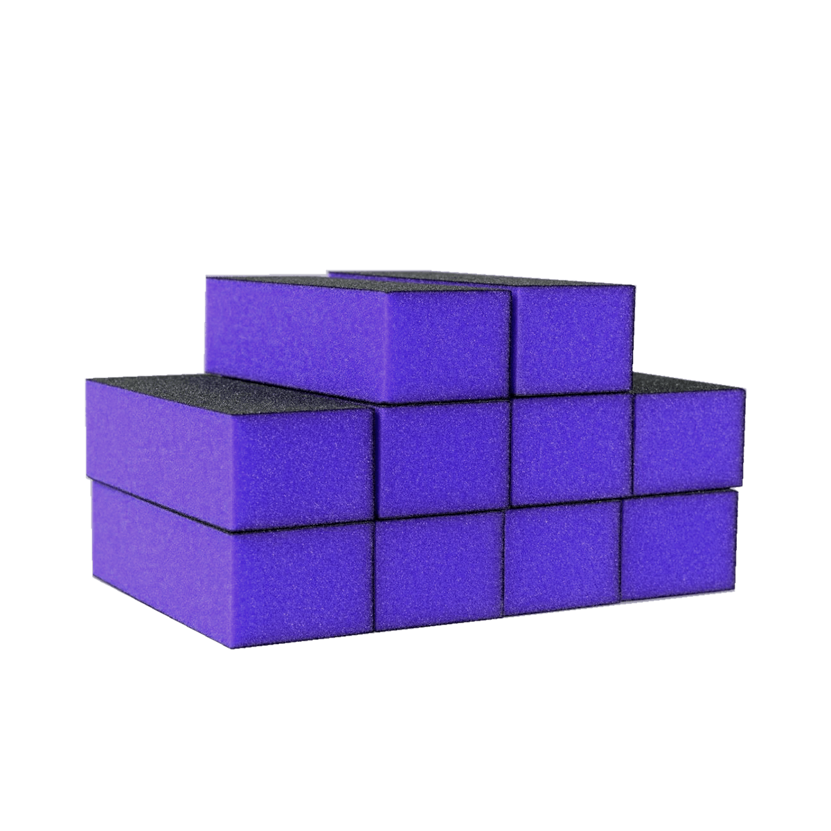 The Edge Nails Purple Sanding Block 60/100 Grit (10 Pack)