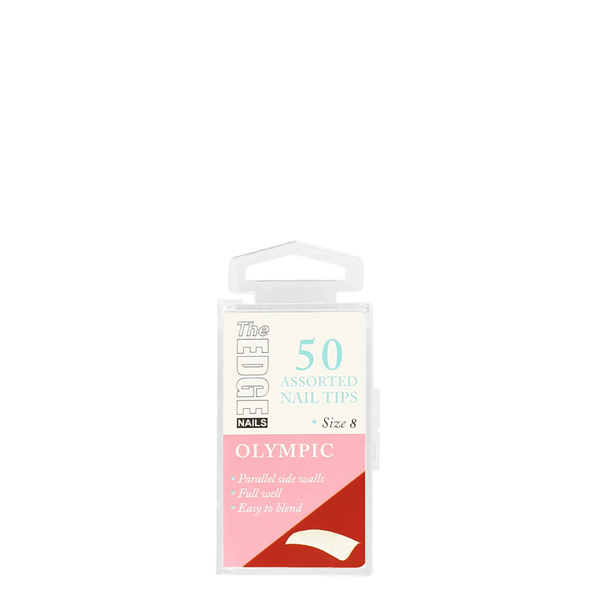 The Edge Nails Olympic Assorted Nail Tips Size 8 (50 Pack)