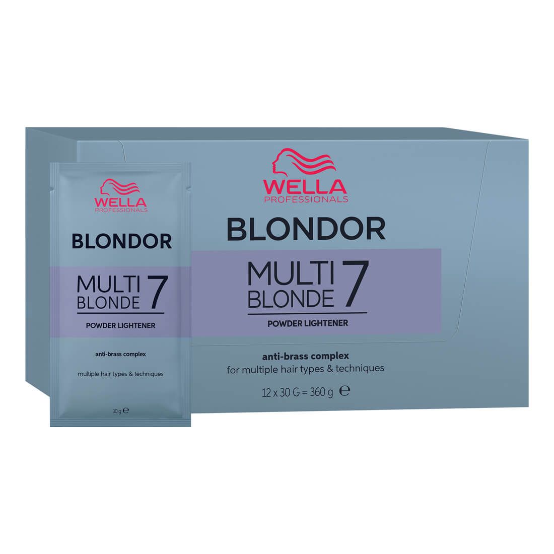 Wella Blondor Multi Blonde 7 Powder Lightener 12 x 30g Sachets