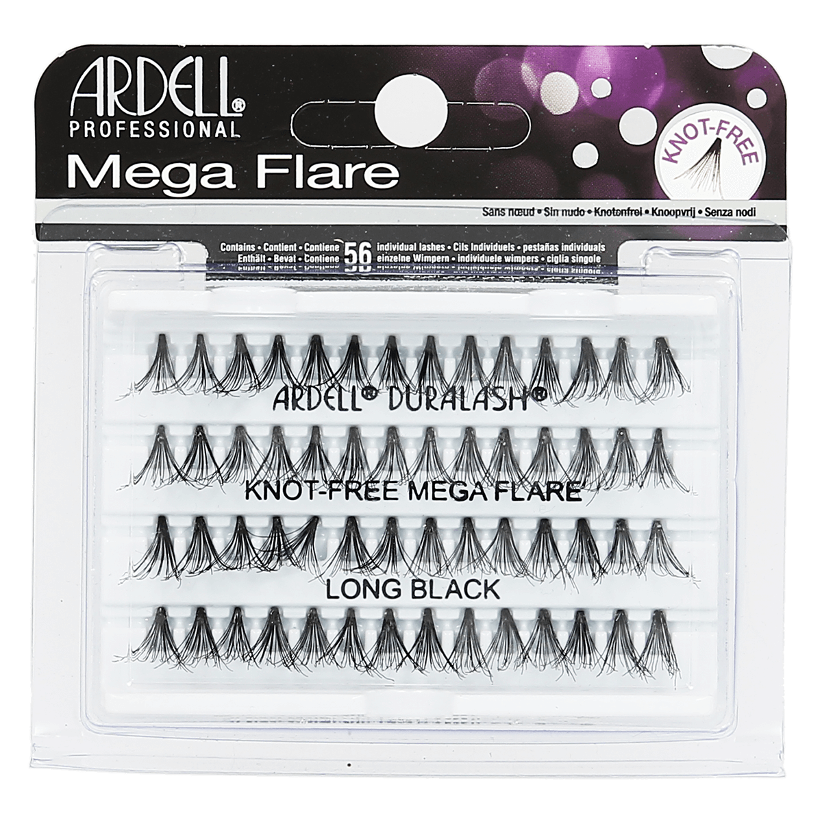 Ardell Mega Flare Individuals Knot Free Long Black