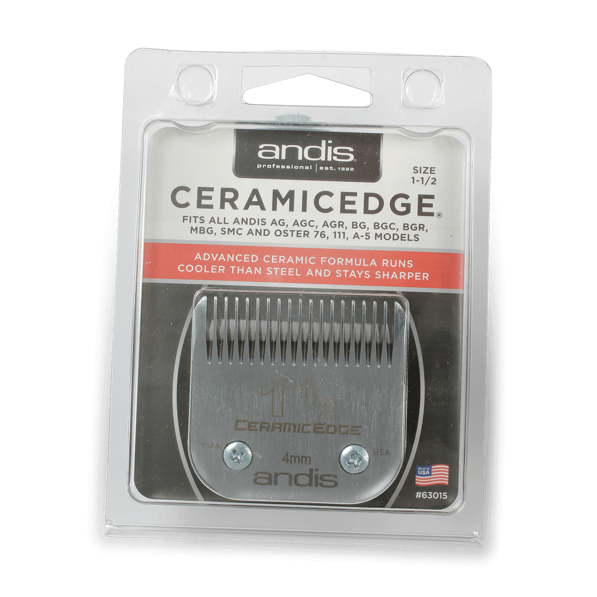 Andis CeramicEdge 1.5 inch Clipper Blade 63015
