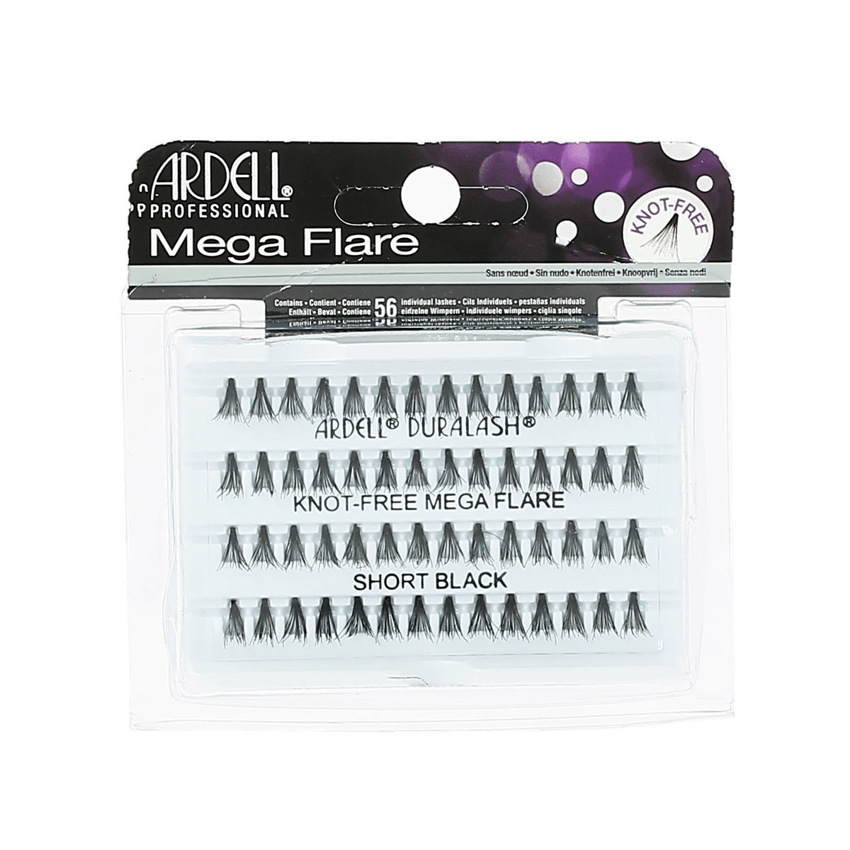 Ardell Mega Flare Individuals Knot Free Short Black