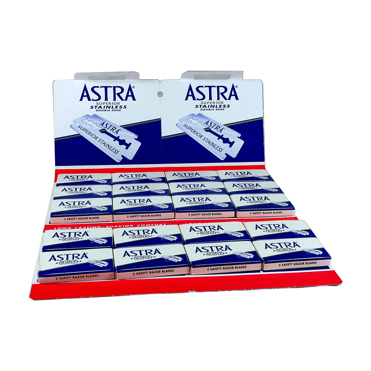 Astra Superior Stainless Double Edge Razor Blades (100 Blades)