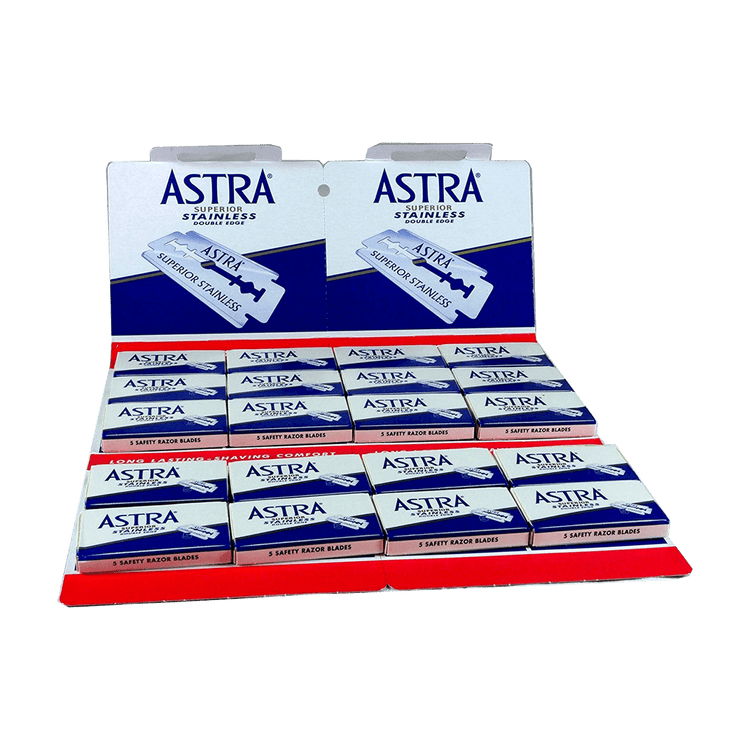 Astra Superior Stainless Double Edge Razor Blades (100 Blades)
