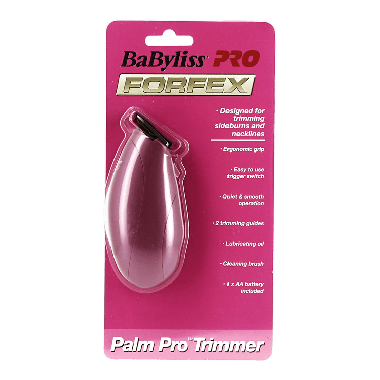 BaByliss Pro Forfex Palm Pro Trimmer Silver Hot Pink
