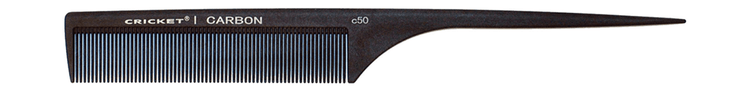 Cricket Carbon C50 Fine Toothed Rattail Comb