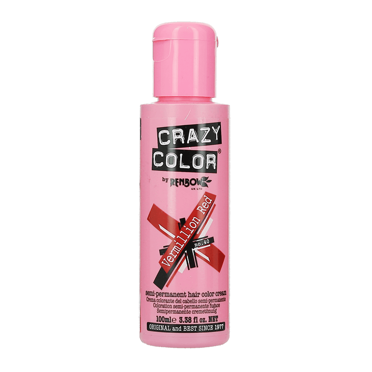 Renbow Crazy Color No.40 Vermillion Red Semi-Permanent Cream 100ml