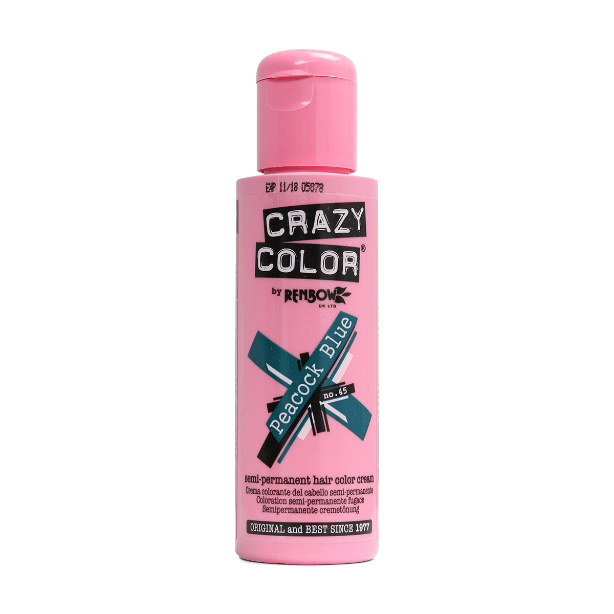 Renbow Crazy Color No.45 Peacock Blue Semi-Permanent Cream 100ml