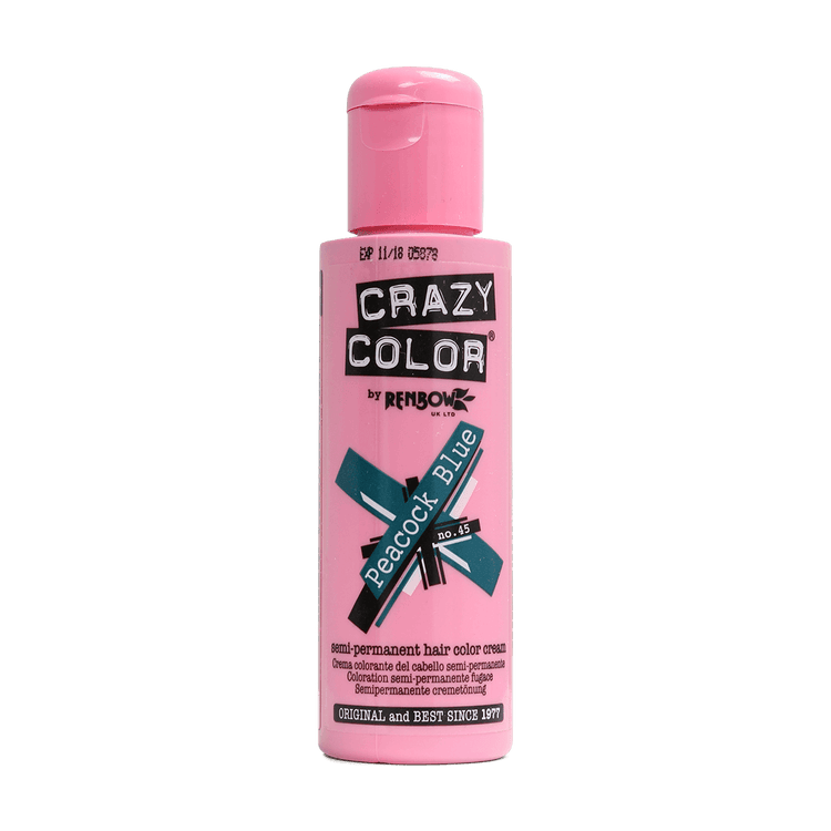 Renbow Crazy Color No.45 Peacock Blue Semi-Permanent Cream 100ml