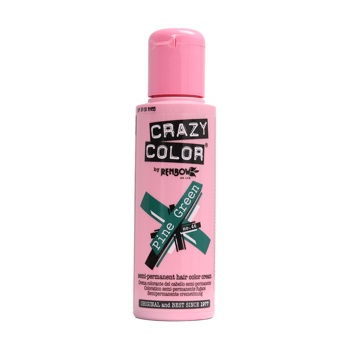 Renbow Crazy Color No.46 Pine Green Semi-Permanent Cream 100ml