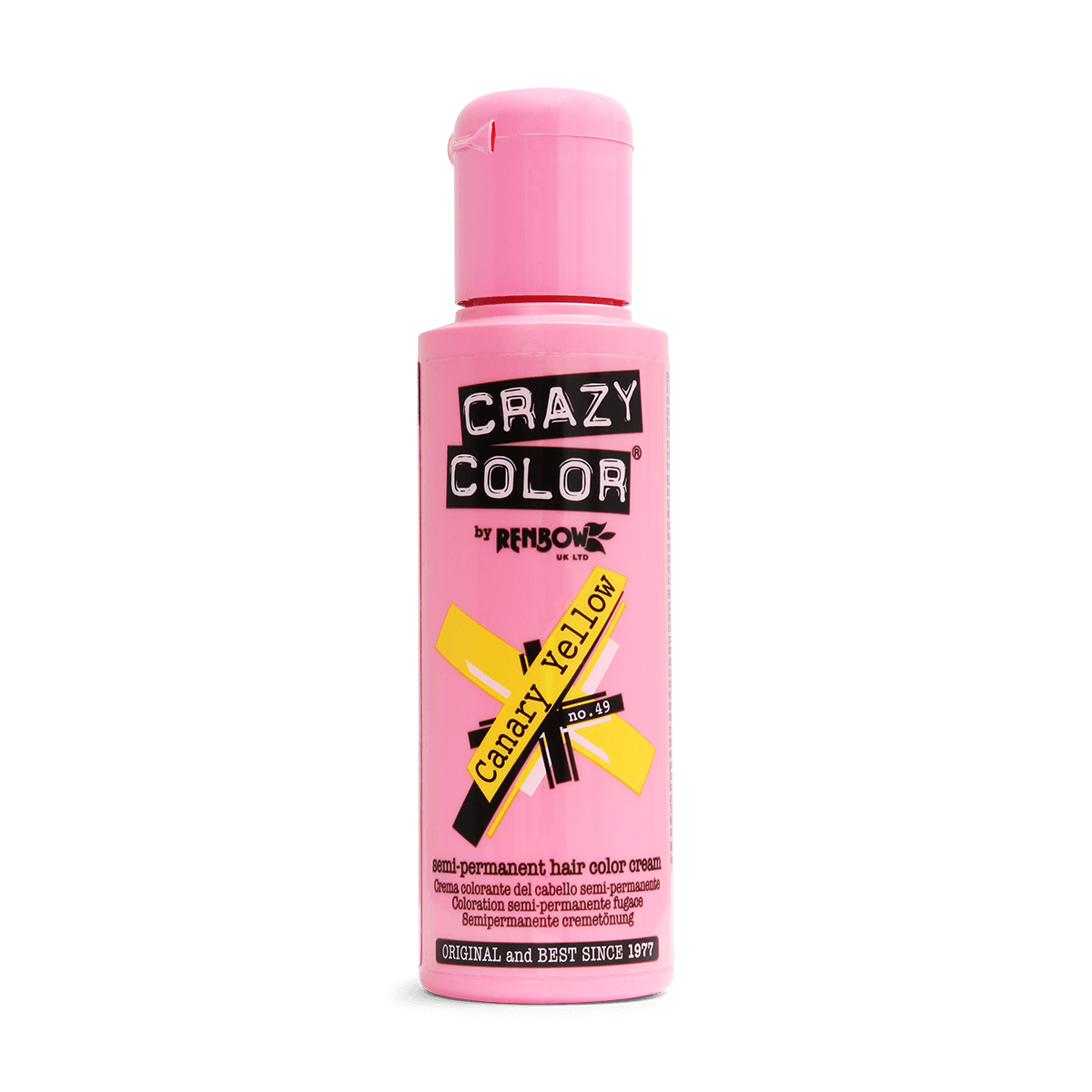 Renbow Crazy Color No.49 Canary Yellow Semi-Permanent Cream 100ml