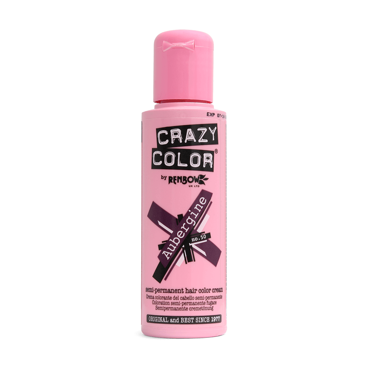 Renbow Crazy Color No.50 Aubergine Semi-Permanent Cream 100ml