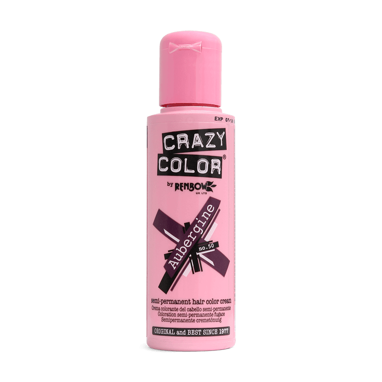 Renbow Crazy Color No.50 Aubergine Semi-Permanent Cream 100ml