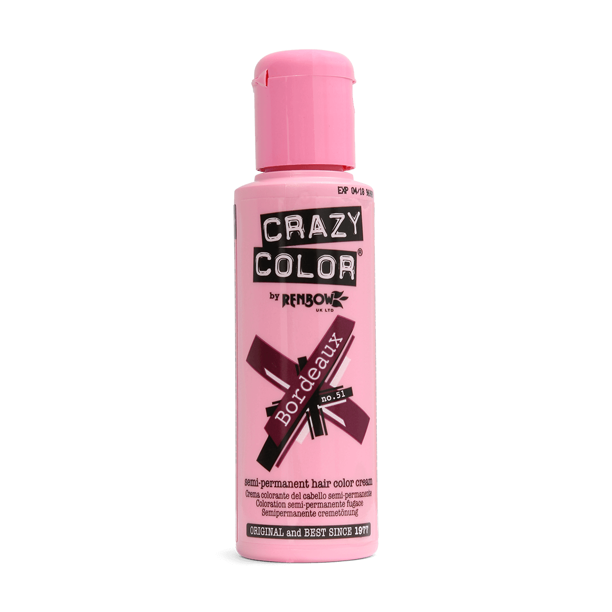 Renbow Crazy Color No.51 Bordeaux Semi-Permanent Cream 100ml