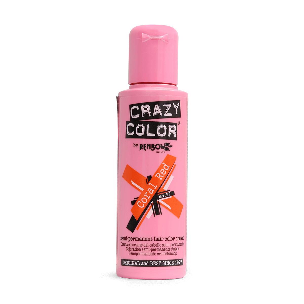 Renbow Crazy Color No.57 Coral Red Semi-Permanent Cream 100ml