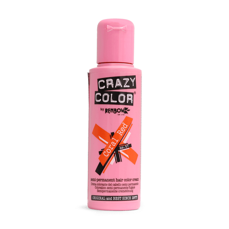 Renbow Crazy Color No.57 Coral Red Semi-Permanent Cream 100ml