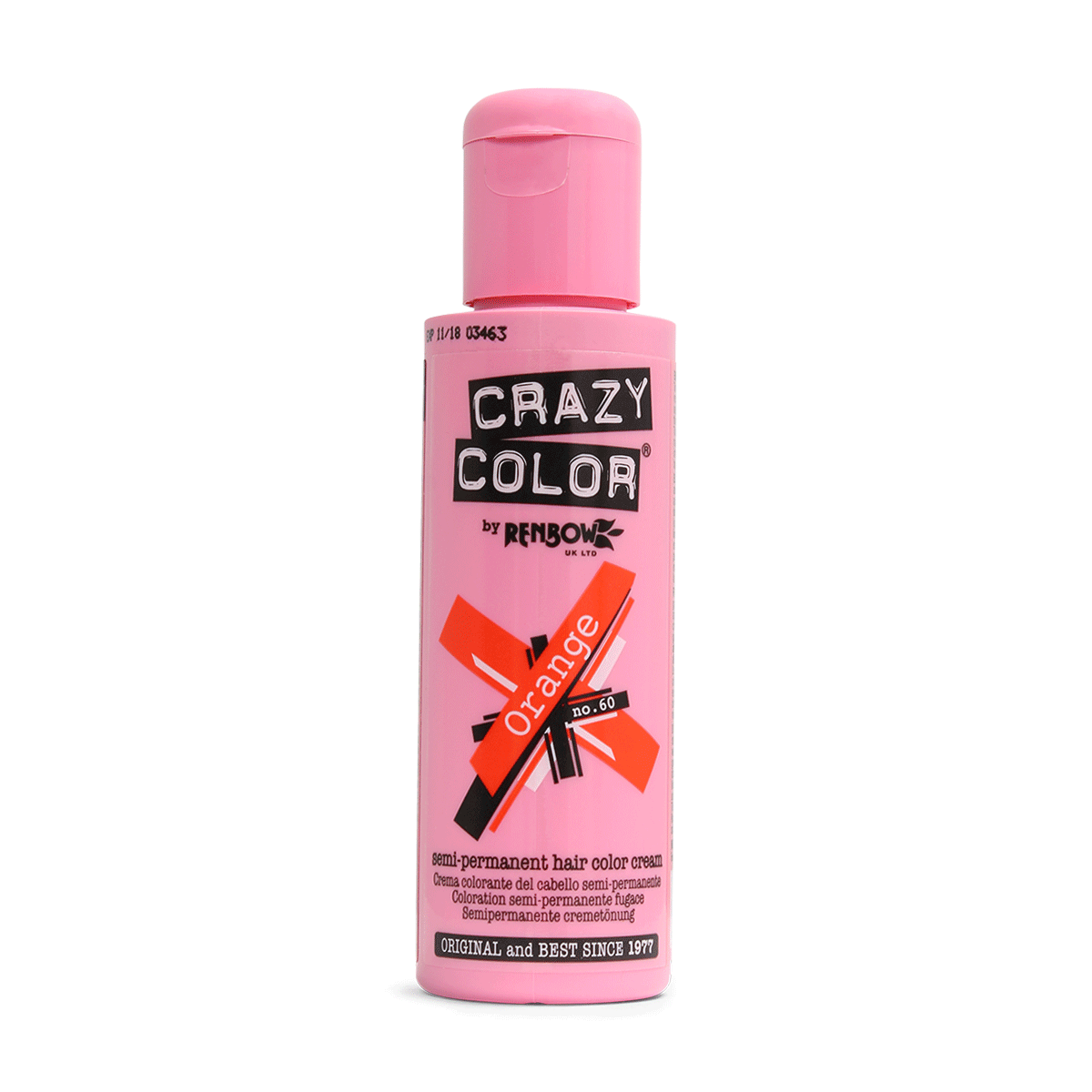 Renbow Crazy Color No.60 Orange Semi-Permanent Cream 100ml