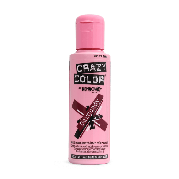 Renbow Crazy Color No.61 Burgundy Semi-Permanent Cream 100ml