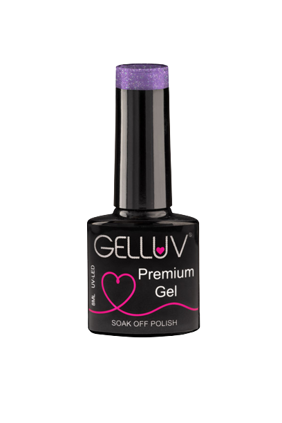 Gelluv Heather Shimmer Spring Collection Gel Polish Step 3 8ml