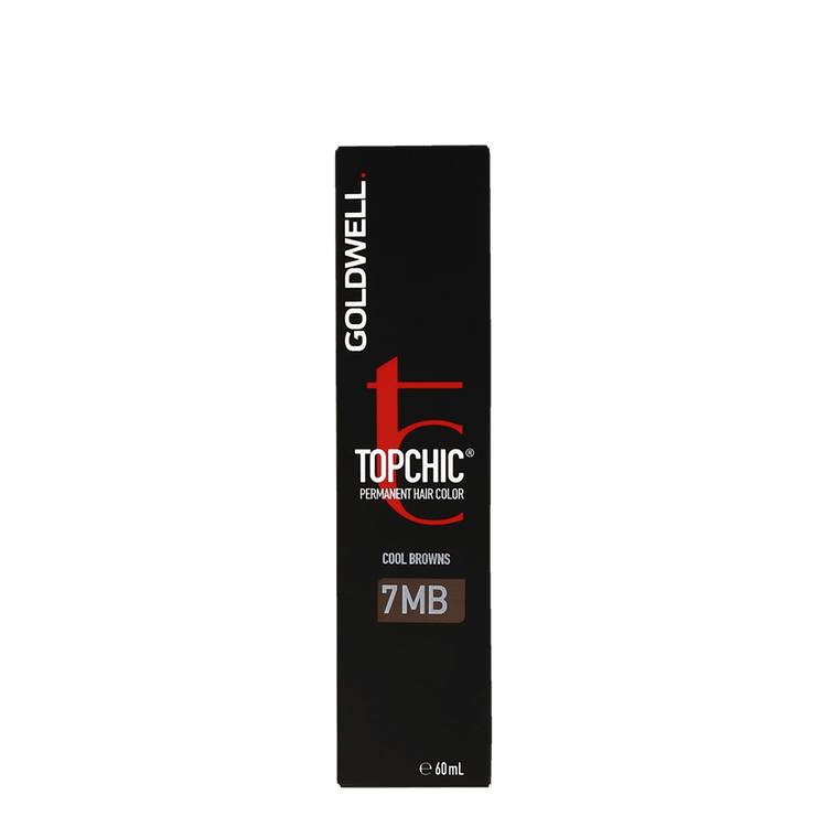 Goldwell Topchic Cool Browns Light Jade Brown 7MB Permanent Hair Color 60ml
