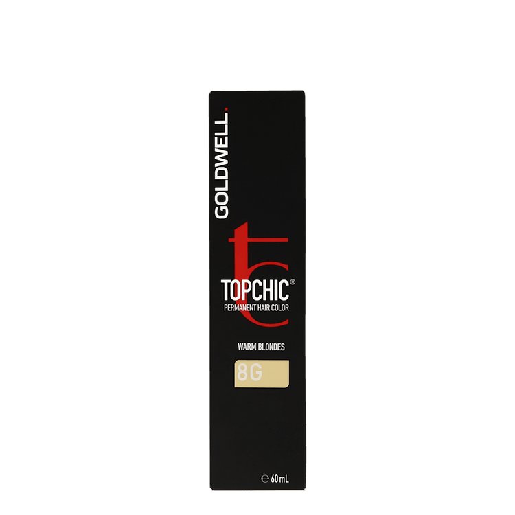 Goldwell Topchic Warm Blondes Gold Blonde 8G Permanent Hair Color 60ml