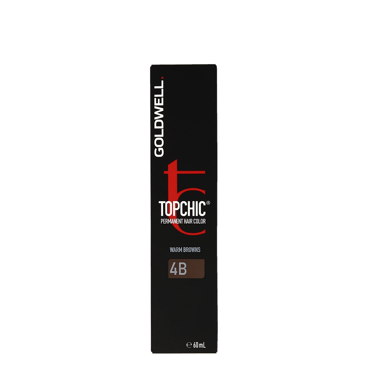 Goldwell Topchic Warm Browns 4B Havana Brown Permanent Hair Color 60ml