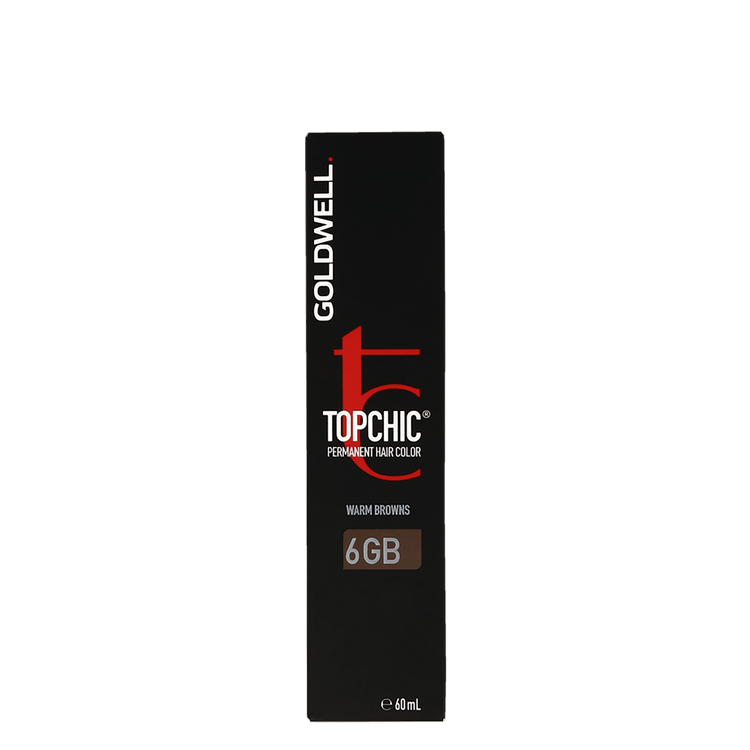 Goldwell Topchic 6GB Dark Blonde Warm Browns Dold Brown Permanent Hair Color 60ml