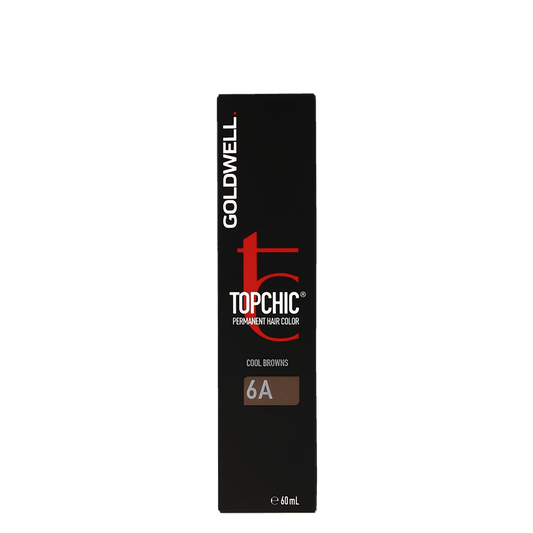 Goldwell Topchic 6A Dark Ash Blonde Cool Browns Permanent Hair Color 60ml