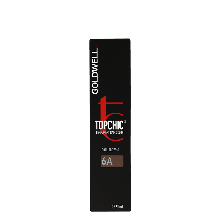 Goldwell Topchic 6A Dark Ash Blonde Cool Browns Permanent Hair Color 60ml