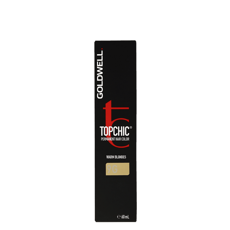 Goldwell Topchic 9G Very Light Gold Blonde Warm Blondes Permanent Hair Color 60ml
