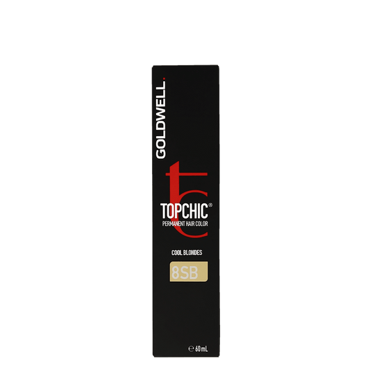 Goldwell Topchic 8SB Silver Blonde Cool Blondes Permanent Hair Color 60ml