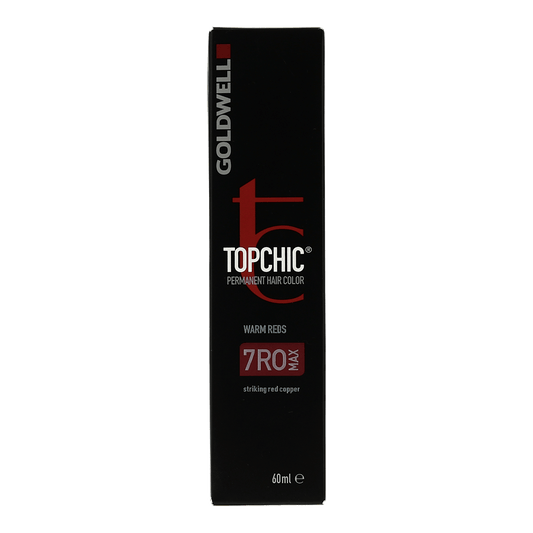 Goldwell Topchic Warm Reds 7RO Max Permanent Hair Color 60ml