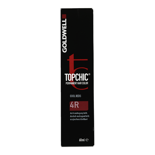 Goldwell Topchic Cool Reds 4R Permanent Hair Color 60ml