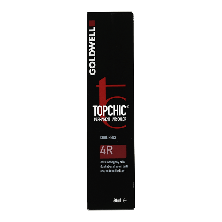Goldwell Topchic Cool Reds 4R Permanent Hair Color 60ml