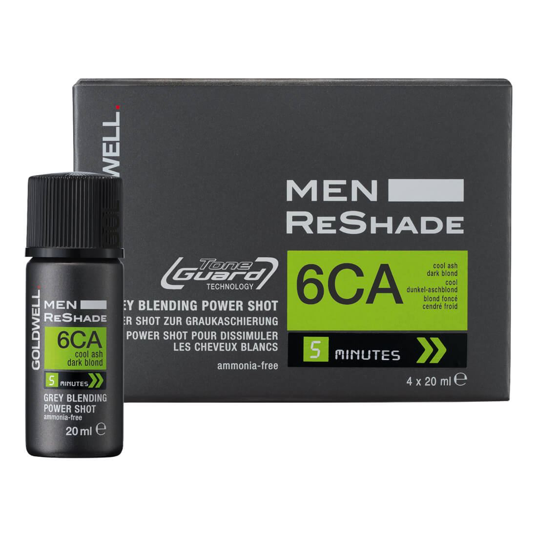 Goldwell Men ReShade 6CA Grey Blending Power Shot 5 Minutes 4 x 20ml