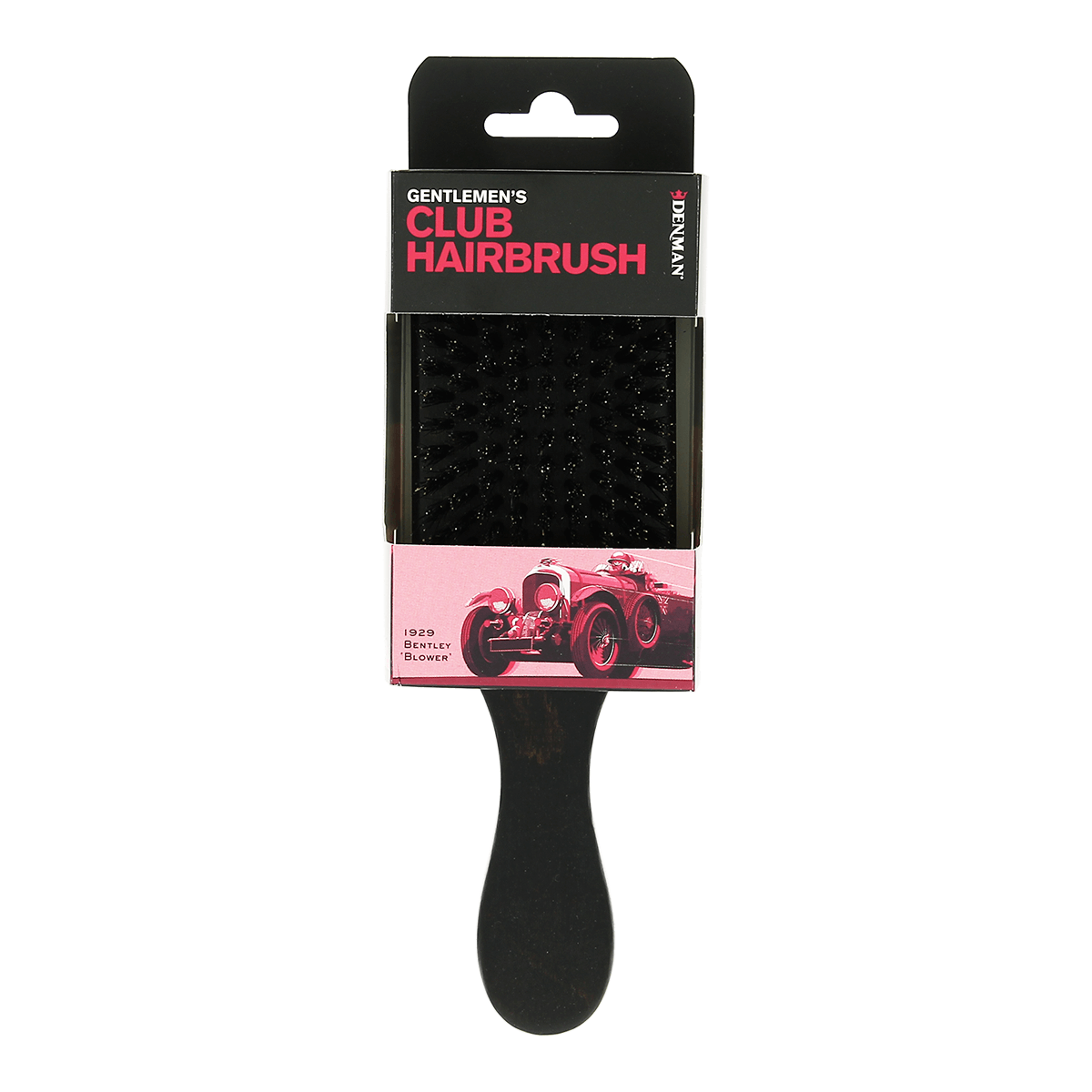 Jack Dean Luxury Dark Wood Club Hairbrush