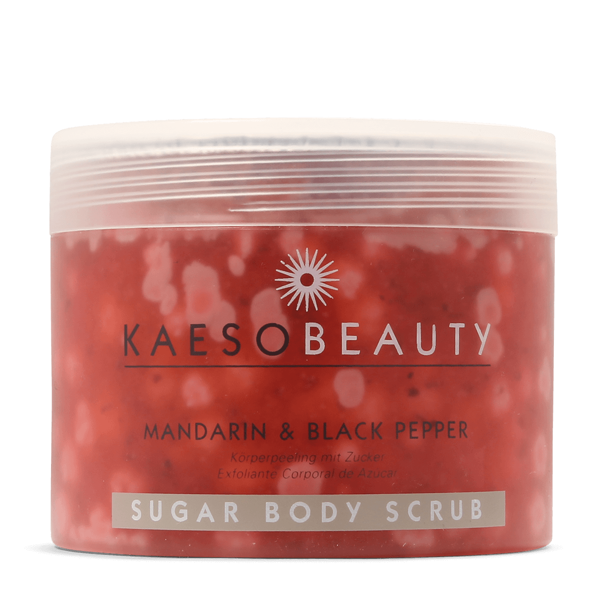 Kaeso Beauty Sugar Body Scrub Mandarin & Black Pepper 450ml