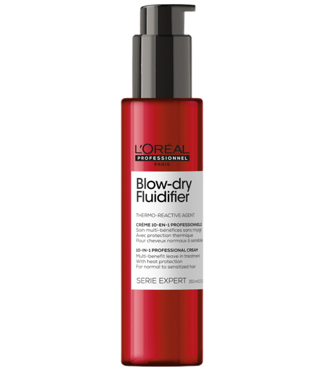 L'Oreal Serie Expert Blow-Dry Fluidifier 10-In-1 Professional Cream 150ml