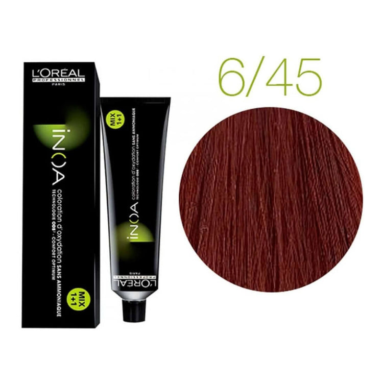 L'Oreal Professionnel Inoa 6.45 Dark Copper Mahogany Blonde 60g