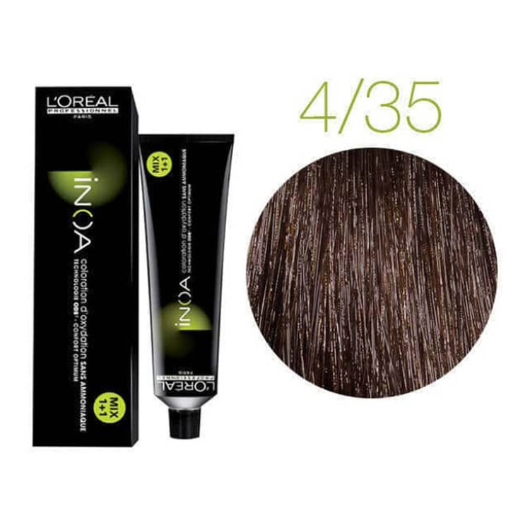 L'Oreal Professionnel Inoa 4.35 Golden Mahogany Brown 60g